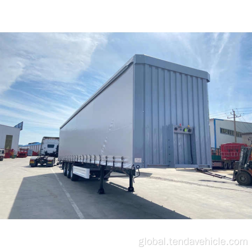 Box body semi-trailers 3 Axle Curtain Side Trailer Factory